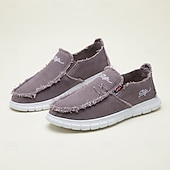 ieftine Pantofi casual slip-on-Mocasini slip-on din pânză spălată pentru bărbați – pantofi de mers ușori și respirabili, pentru purtare zilnică, călătorii, escapade de weekend și stil de viață relaxat