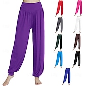 voordelige bloeiers &amp; harembroeken-Dames Yogabroek Harembroek Knickerbockers (dames) Lichtgewicht Hoge taille Sportschool Hardlopen Pilates Kleding Onderlichaam Effen Kleur Wit Zwart Roze Modaal Herfst Sport Sportkleding