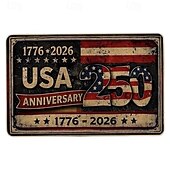economico USA 250.-Zerbino per il 250° anniversario degli Stati Uniti (1776-2026), 80x50 cm, zerbino patriottico per il 250° anniversario dell'America, zerbino per il quindicesimo anniversario, tappeto decorativo con