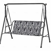 cheap Patio Cushions Cover-Swing Seat Cover Replacement 600D Waterproof Oxford Patio Swing Cushion Cover 2 3 Seat Garden Swing Bench Seat Cover for Outdoor Porch Yard Coffee (56.69''x17.7''x21.65'')