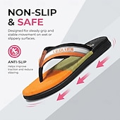 cheap Men's Slippers &amp; Flip-Flops-Men's Sport Flip Flops – Lightweight Quick-Dry Beach Sandals, Comfortable Summer Footwear for Vacations, Poolside, Travel and Everyday Leisure