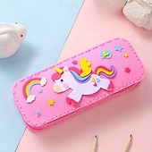 economico Regali-Confezione da 6 astucci per matite fai da te fatti a mano con personaggi dei cartoni animati per bambini, kit di cucito per astucci in feltro con dinosauri, unicorni e sirene, arte per bambini