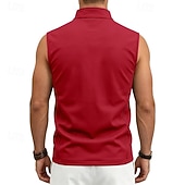 abordables Vestes de course-Homme Couleur Unie Gilet de course à pied Veste softshell Débardeur Rembourré Été Printemps Automne Avec Poches Fermeture intégrale Sans manches Séchage Rapide Léger Respirant Salle de sport Pêche