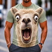  Homens Animal Ovelha Camiseta Manga Curta Camiseta Impressão 3D Gola Redonda Camisa Engraçado Casual Diário Rua Rosa Marron Verde Verão Primavera Roupa S M L XL 2XL 3XL