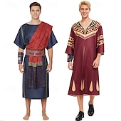 abordables Disfraces de anime-Asiria antigua Mesopotámico Animé Vestido llamativo Trajes De Cosplay Víspera de Todos los Santos Carnaval Rendimiento Comic Con Exposición de anime Disfraz Para Hombre Adulto