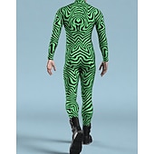 お買い得  男性用コスチューム-カーニバルコスチューム フルボディスーツ 柄全身タイツ コスプレ衣装 ボディスーツ プリント セクシーコスチューム ハロウィーン 男性用 女性用 男の子 コスチューム のために パーティー 性能 マスカレード 子供用 成人