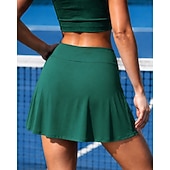 economico Gonne e Skorts da Donna-Per donna Tinta unita Gonna casual Gonne da tennis con pantaloncini Gonna sportiva Tasca Elastico in vita Sportivo Asciugatura Rapida Leggero Elastico Traspirante Tennis Golf Corsa Gonna