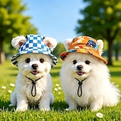 abordables Chapeau de soleil-Chapeau d'été pour chien, chapeau de soleil respirant à oreilles ouvertes pour animaux de compagnie, utilisable en toutes saisons, deux styles et trois tailles, spécialement conçu pour les chiens et