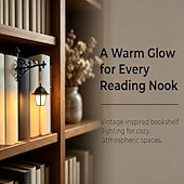 preiswerte Dekorative Lichter-Bibliothekslaterne – dekorative Bücherregalbeleuchtung, wiederaufladbar, mit Fernbedienung, für Bücherwürmer, antike LED-Leseecke als Dekoration für Arbeitszimmer und Bibliothek