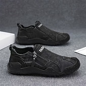cheap Slip-On Casual Shoes-Men's Khaki Outdoor Comfort Shoes – Breathable Slip-On Walking Sneakers, Rugged Casual Footwear for Hiking, Camping, Travel, Fishing and Daily Leisure Wear