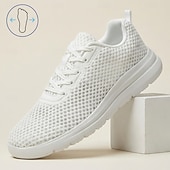 preiswerte Casual Sneakers-Men's Wide Fit Casual Sneakers – Lightweight Breathable Lace-Up Walking Shoes, Cushioned Comfort Wide Width Footwear for Office, Travel, Driving and Everyday Lifestyle
