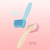 abordables Cuidado del cabello-3 peines de silicona para conejos, peines para mascotas pequeñas, peines para pelo de gato, cepillos para pelo de cobaya, herramienta de limpieza y cuidado del pelo, recortador de belleza, peine para