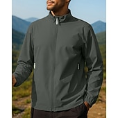 billige Vanntette jakker-Herre Vindtett jakke Softshell jakke Turjakke Utendørs Vanntett Vindtett Turantrekk Turklær Vår Høst Topper Camping / fotturer / grotting Løp Svart Hvit Gul