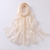 preiswerte Tücher-Damen seidige Schals und Tücher für Abendkleider Damen durchsichtiger weicher Organza-Schal für Brautjungfernhochzeiten formelle Partys
