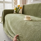 cheap Sofa Cover-Sofa Cover Blanket One Piece Couch Cover Anti Cat Scratch Herringbone Sofa Slipcover Full Coverage Furniture Protector Washable Sofa Throw for Living Room