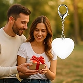 cheap Mood Lighting-LED Purse Light Heart Shape Keychain, Portable Automatic Sensor &amp; Touch Control Handbag Light for Women Girls, Backpack Light Charm Decoration, Find Items in Dark Bag Easily, Small Heart Gift Idea