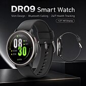 cheap Smartwatch-DR09 Smart Watch for Men Women (Answer/Make Call), 1.27" HD Round Display Fitness Tracker with Heart Rate Sleep Monitor SpO2, 24/7 Health Activity Tracker, IP68 Waterproof for Android iOS