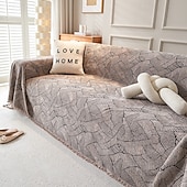 cheap Sofa Cover-Sofa Cover Blanket One Piece Couch Cover Anti Cat Scratch Herringbone Sofa Slipcover Full Coverage Furniture Protector Washable Sofa Throw for Living Room