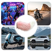 economico Interni fai-da-te per auto-Coda di volpe mobile elettronica con telecomando, accessorio auto kawaii motorizzato con diverse modalità di funzionamento e facile installazione adesiva.