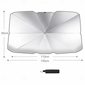 ieftine incalzire racire-Umbrelă de soare pentru parbriz auto, parasolar pliabil cu protecție UV pentru geamul din față, parasolar reflectorizant care blochează căldura, capac interior de răcire pentru mașini, SUV-uri și