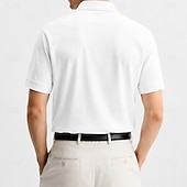  Bărbați 100% Βαμβάκι Polo brodat Casual Afaceri Răsfrânt Manșon scurt De Bază Timp Liber Culoare solidă Texturat Brodat Nasturi Primavara vara Albastru piscină Alb Negru Roz Îmbujorat Trifoi Gri 100
