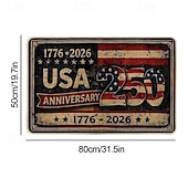 economico USA 250.-Zerbino per il 250° anniversario degli Stati Uniti (1776-2026), 80x50 cm, zerbino patriottico per il 250° anniversario dell'America, zerbino per il quindicesimo anniversario, tappeto decorativo con