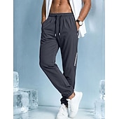 voordelige casual broek-Voor heren Joggingbroeken Broek Vrijetijdsbroek Sneldrogende broek Koelbroek Zak met rits Elastisch manchet Effen Lichtgewicht Ademend Volledige lengte Casual Dagelijks Buiten Modieus Streetwear