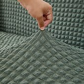 cheap Sofa Cover-Country Style 3D Stretch Sofa Cover with Skirt, Washable Elastic Couch Slipcover for 1/2/3/4 Seater, Fitted Furniture Protector