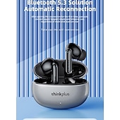 levne TWS Pravá bezdrátová sluchátka-Bezdrátová sluchátka Lenovo ThinkPlus, Bluetooth 5.3 sluchátka s potlačením hluku, HiFi stereo TWS sluchátka do uší s mikrofonem, nabíjecí pouzdro, sportovní sluchátka do uší pro iPhone a Android,