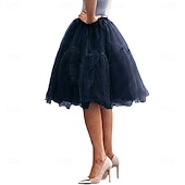 abordables jupon-Jupe à cerceaux Tutu Sous jupe Années 1950 Rétro Vintage Princesse Adulte Femmes Bal de promo Tenue de soirée Cocktail Se déguiser
