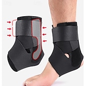 cheap Braces &amp; Supports-Ankle Brace with Dual Side Stabilizers - Adjustable Compression Ankle Support for Sports, Sprain Recovery &amp; Injury Prevention