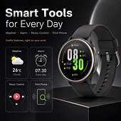 cheap Smartwatch-DR09 Smart Watch for Men Women (Answer/Make Call), 1.27" HD Round Display Fitness Tracker with Heart Rate Sleep Monitor SpO2, 24/7 Health Activity Tracker, IP68 Waterproof for Android iOS