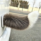 economico Interni fai-da-te per auto-Coda di volpe mobile elettronica con telecomando, accessorio auto kawaii motorizzato con diverse modalità di funzionamento e facile installazione adesiva.