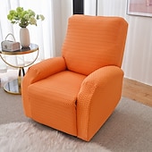 cheap Sofa Cover-Stretch Jacquard Reclining Couch Cover, Elastic Recliner Sofa Slipcover, Washable Dust-proof Furniture Protector for Kids Pets