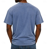abordables Magliette divertenti da uomo-Men's Stable That's For Horses Funny 100 Cotton Acid Wash Heavyweight T-shirt Short Sleeve T shirt DTG Crew Neck Shirt Fashion Daily Holiday Spring Summer Clothing Apparel