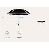 cheap Umbrellas-Vintage Stained Automatic Umbrella, Automatic Open &amp; Close Folding Rain Umbrella for Women, Compact Travel Parasol, Windproof Collapsible Umbrella, Cute Aesthetic Gift Umbrella for Girls