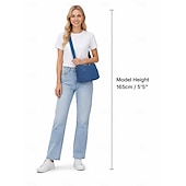 abordables Bolsos cruzados-Bolso bandolera de nailon con múltiples bolsillos para mujer: bolso de hombro ligero e impermeable para viajes, trabajo y uso diario