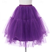 abordables jupon-Jupe à cerceaux Tutu Sous jupe Années 1950 Rétro Vintage Princesse Adulte Femmes Bal de promo Tenue de soirée Cocktail Se déguiser