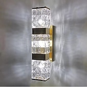 cheap Indoor Wall Lights-Crystal wall sconces, indoor bathroom vanity wall accessories, vintage gold wall-mounted lights, bedroom, bedside table, hallway, dining room decor
