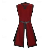 cheap Outerwear-Retro Vintage Medieval Renaissance Waist Belt Tunic Sleeveless Viking Ranger V Neck Fancy Dress Men's Fantasy Halloween Carnival Renaissance Fair LARP Adults' Top Belt