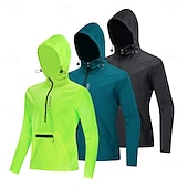 cheap Men's Jackets &amp; Gilets-WOSAWE  Spring/Summer Men's Windproof Multi-Pocket Cycling Jacket for Outdoor Sports,Hiking, and Biking