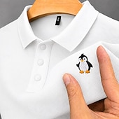 ieftine Polo clasic pentru bărbați-Bărbați 100% Βαμβάκι Polo brodat Casual Afaceri Răsfrânt Manșon scurt De Bază Timp Liber Culoare solidă Texturat Brodat Nasturi Primavara vara Albastru piscină Alb Negru Verde Deschis Trifoi 100