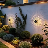 voordelige Wandverlichting buiten-1/2 stuks waterdichte IP65 zonne-omheiningsverlichting voor buiten, wandverlichting, led-tuinverlichting met open ontwerp