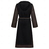 tanie Odzież wierzchnia-Retro / vintage Średniowieczne Renesansowa Bluzy Robe Szata Długie rękawy Kuba Rozpruwacz Mnich Strój na bal maskowy Męskie Religijne Halloween Karnawał Targi Renesansu LARP Dla dorosłych Szata