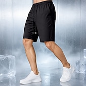 cheap Casual Shorts-Men's Comfort Waist Quick-dry Shorts Active Shorts Casual Shorts Pocket Elastic Waist Plain Solid Color Plain Solid Quick Dry Sports Knee Length Casual Outdoor Training Sports Sport Blue Black