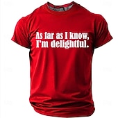 cheap Sarcasm Humor T-shirts-Mens As Far As I Know Im Delightful Sarcastic Funny Slogan Product T Shirt Graphic Regular Fit Casual Daily Wear Designer Clothing Apparel S M L XL XXL XXXL