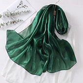 preiswerte Tücher-Damen seidige Schals und Tücher für Abendkleider Damen durchsichtiger weicher Organza-Schal für Brautjungfernhochzeiten formelle Partys