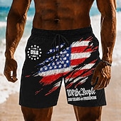  Herrenshorts zum 250. Jubiläum mit patriotischer amerikanischer Flagge 1776 2026 Schwimmshorts mit Kordelzug seitlichen Taschen Sommer Strandbekleidung