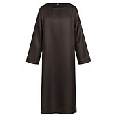 tanie Odzież wierzchnia-Retro / vintage Średniowieczne Renesansowa Bluzy Robe Szata Długie rękawy Kuba Rozpruwacz Mnich Strój na bal maskowy Męskie Religijne Halloween Karnawał Targi Renesansu LARP Dla dorosłych Szata