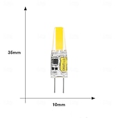 ieftine Lumini LED Bi-pin-10 buc lampă LED G4 COB fără flash bec LED AC/DC 12V lampă LED spotlight candelabru iluminat înlocuiește halogen
